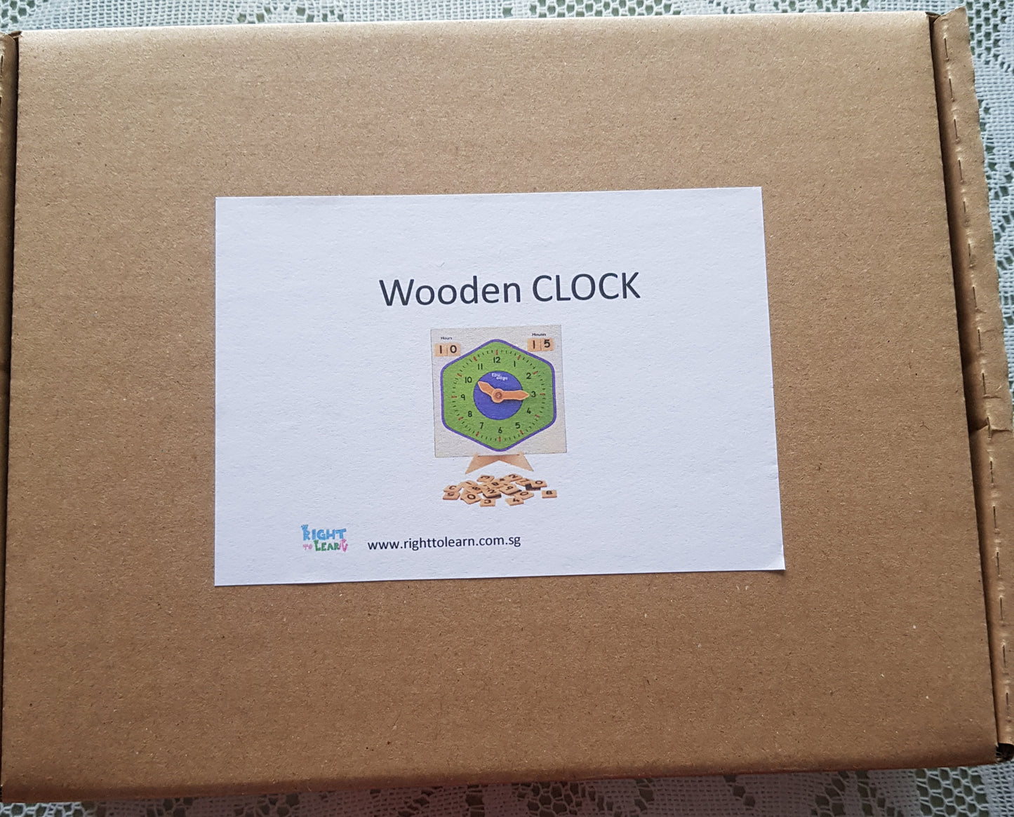 Wooden Clock with magnetic strips - Clearance