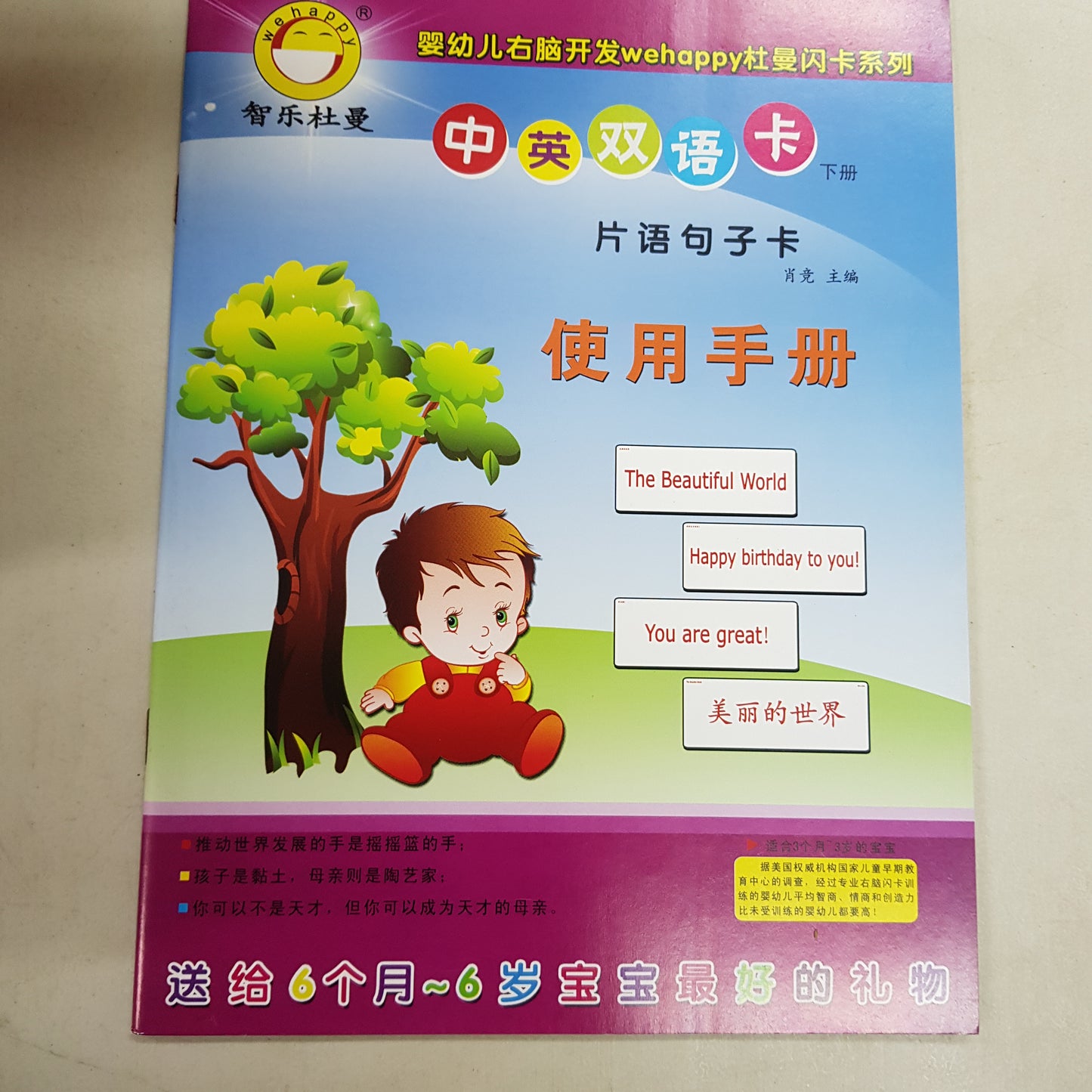 Wehappy Chinese English Phrases & Sentences flashcards