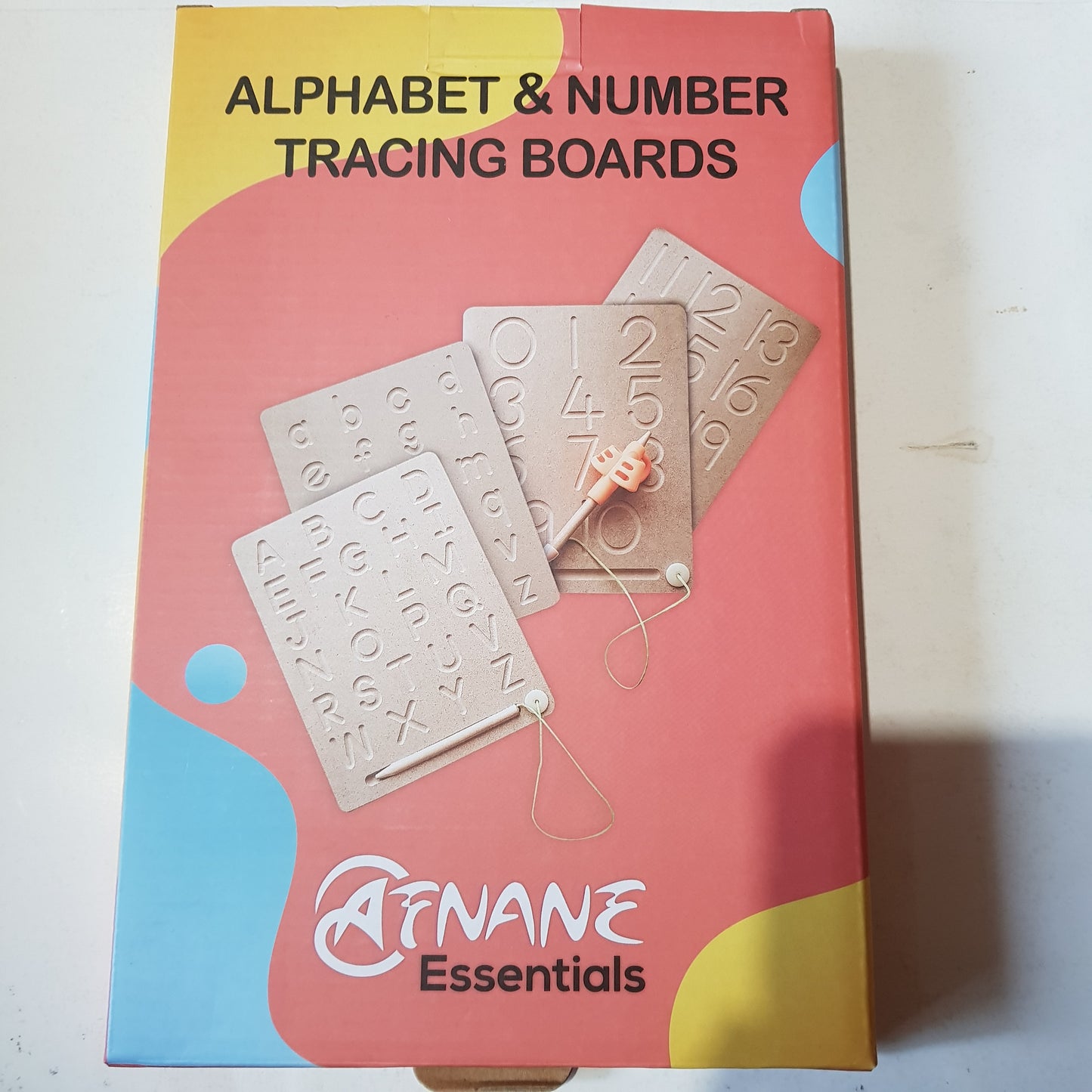 Wooden Tracing Boards - Alphabet Lower & Upper case  / Numbers 0-20