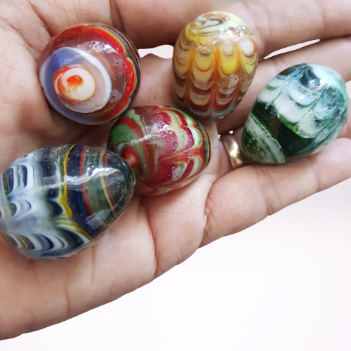 Clearance - Glass Marbles- Pack of 50/70 pcs