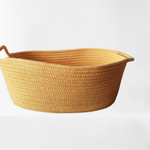 Nordic Style Cotton Handwoven Rope Storage Basket