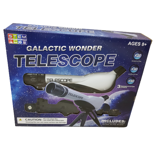 STEM - Galactic Wonder Kids Telescope with Tripod / View Finder / Lenses