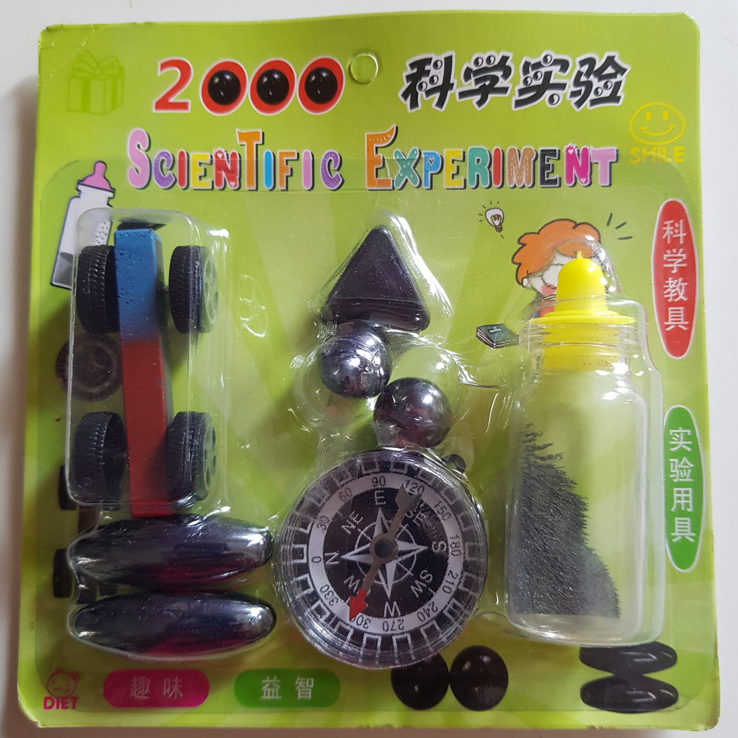 Magnet Kit- Different magnets / compass / iron filings