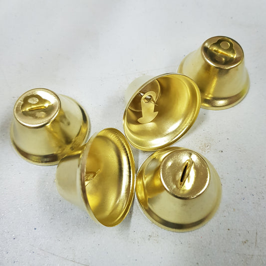 Art & Craft Decor Gold Bells  x 5pcs