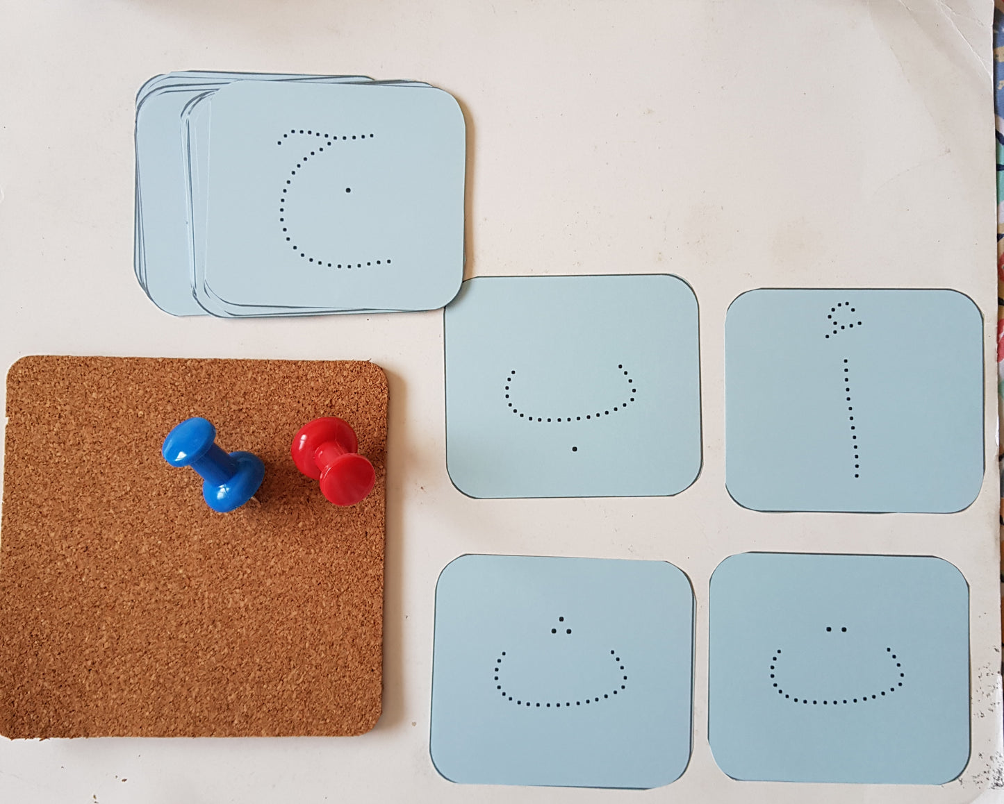 Montessori Practical Life Skills Activity - Push Pin Poking Activity set - Continents / Arabic Letters