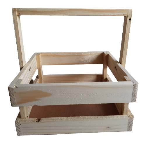 Wooden Unfinished wood Storage Basket Classroom Caddy / Stationary / Art & craft Holder