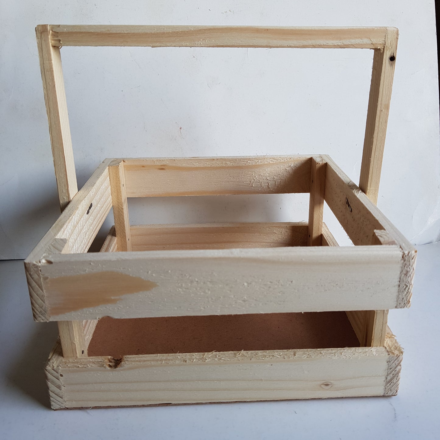 Wooden Unfinished wood Storage Basket Classroom Caddy / Stationary / Art & craft Holder