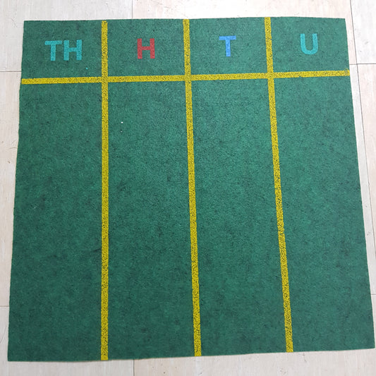 Montessori Mathematics -  Operations Felt mat for Decimal System / Stamp Game