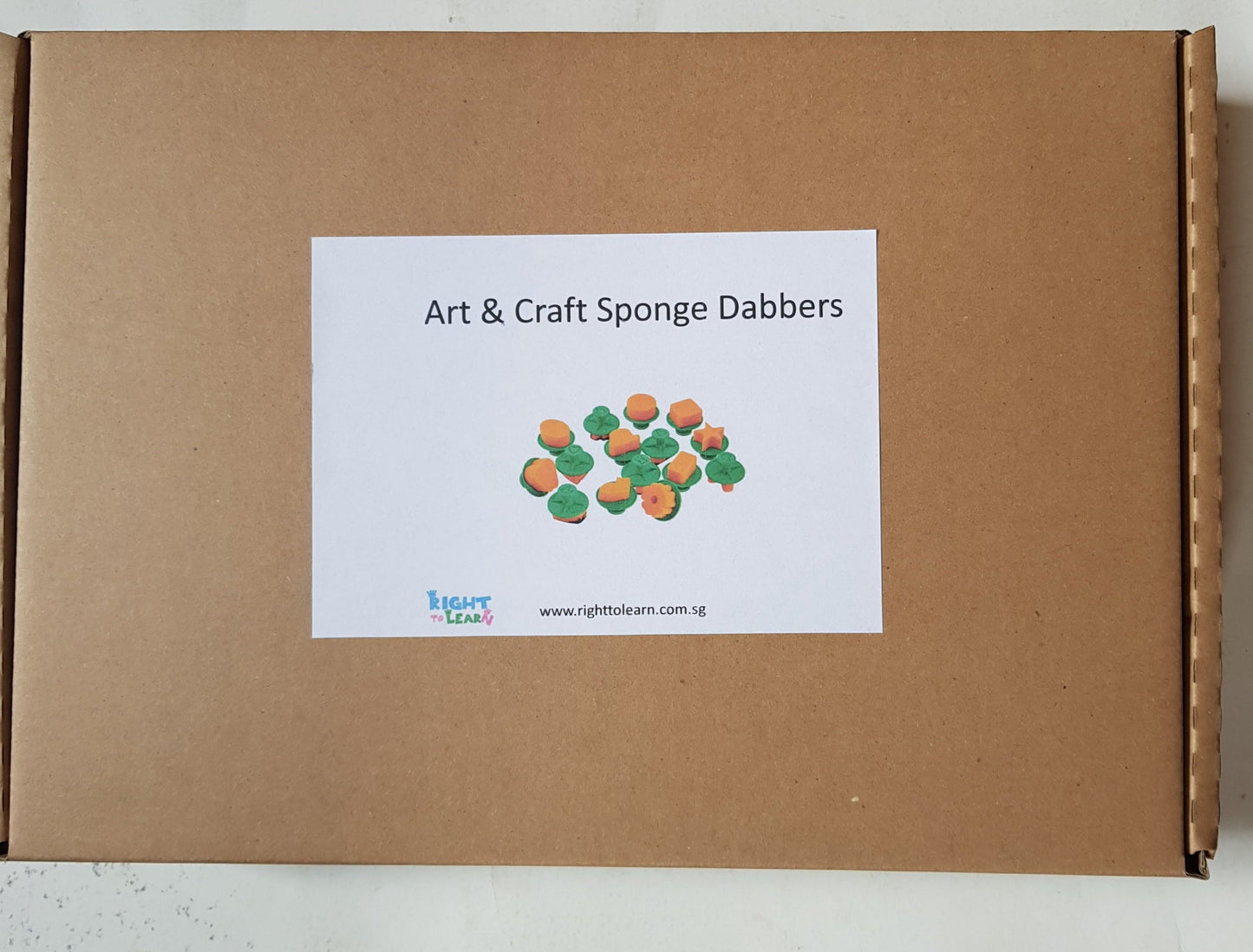 Art & Craft - Toddlers Sponge Dabbers with handle  - Painting Activity