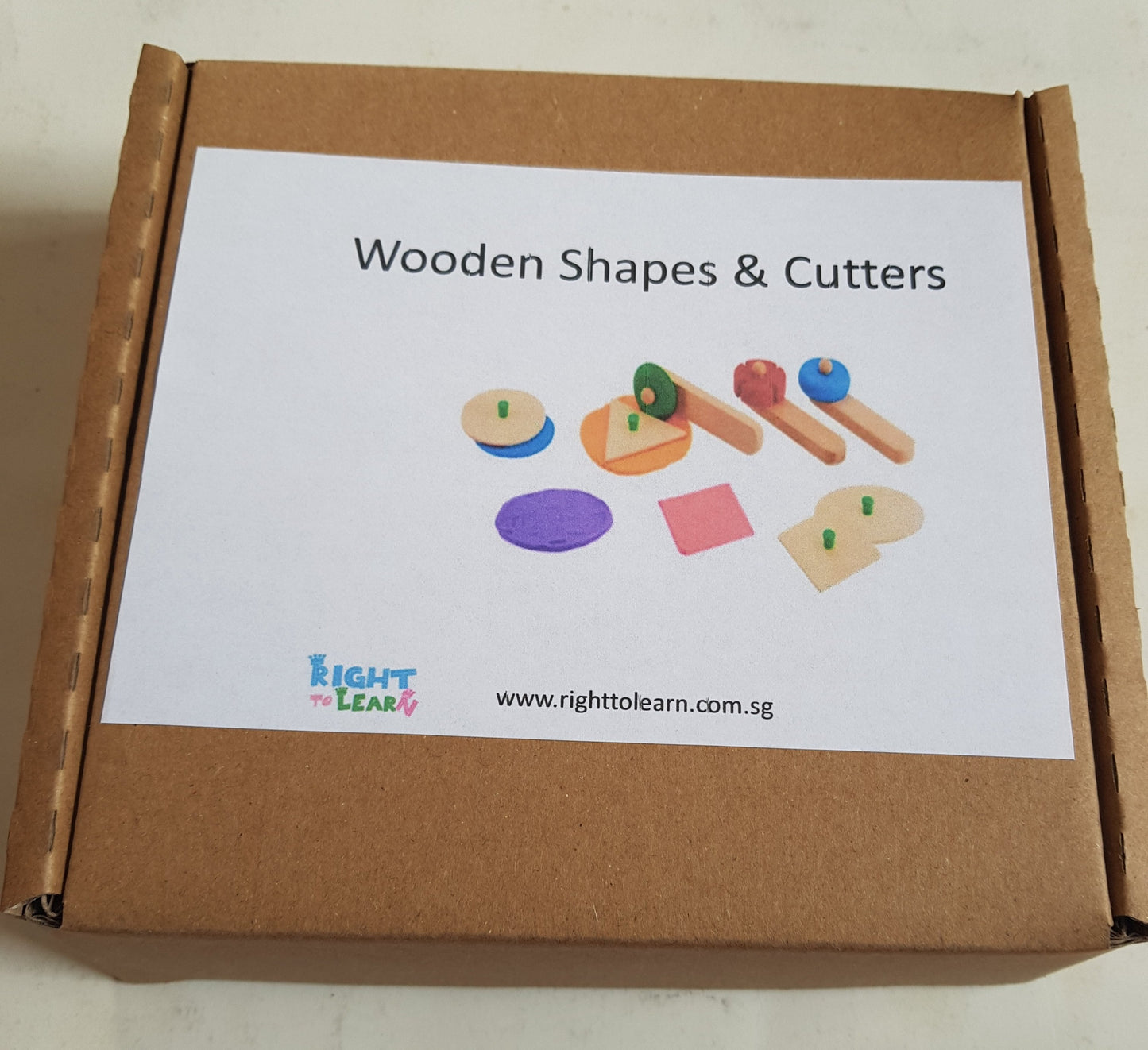 Wooden Shapes and Cutters for Craft Playdoh dough activity