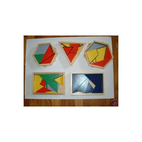 Montessori Constructive Triangles - smaller size - RightToLearn.com.sg
 - 1