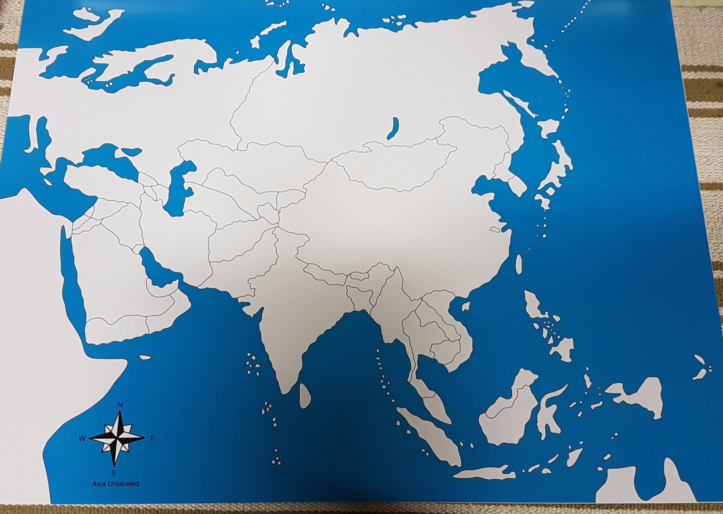 Labelled and Unlabeled - Asia Map