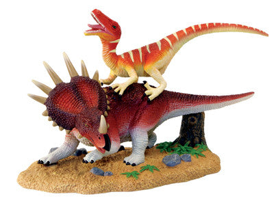 4D FameMaster - DIY - Dino Diorama - Styracosaurus VS Utahraptor - RightToLearn.com.sg
 - 1