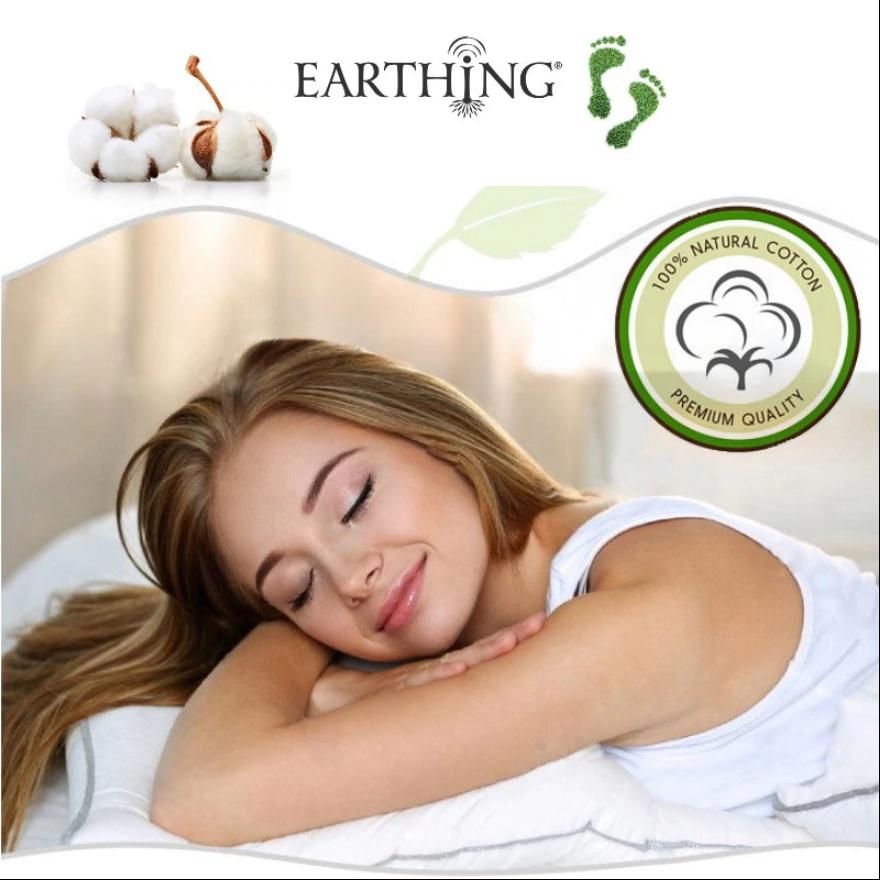 Original Earthing Grounding SG Premium Fitted BedSheet Single/Twin Size With Singapore Safety Plug