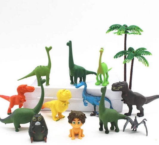 The Good Dinosaur figures Characters set of 12 Action Figure Toys Dinosaur Cake Toppers Decoration