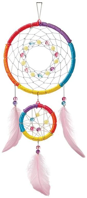 4M KidzMaker - DIY Art & Craft - Make Your Own Dream Catcher Hanging Display set