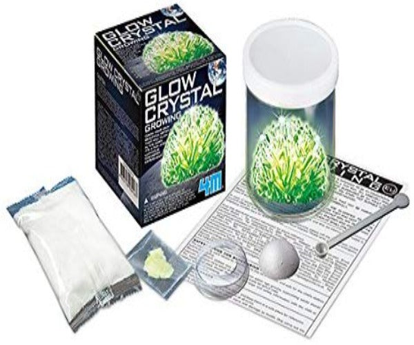 4M Kidz Lab - Glow Crystal Growing Kit - Science Experiment