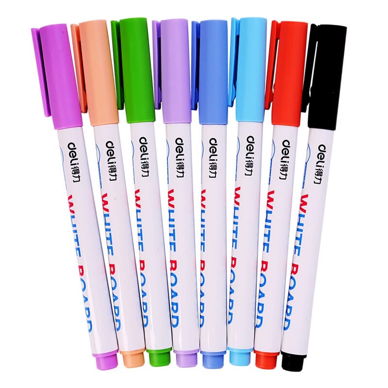 Colourful/Colorful White Board Marker x 8