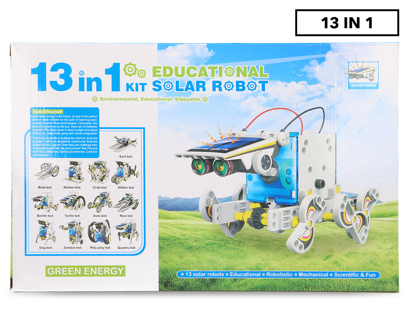 13-in-1 Educational Solar Robot Kit- STEM