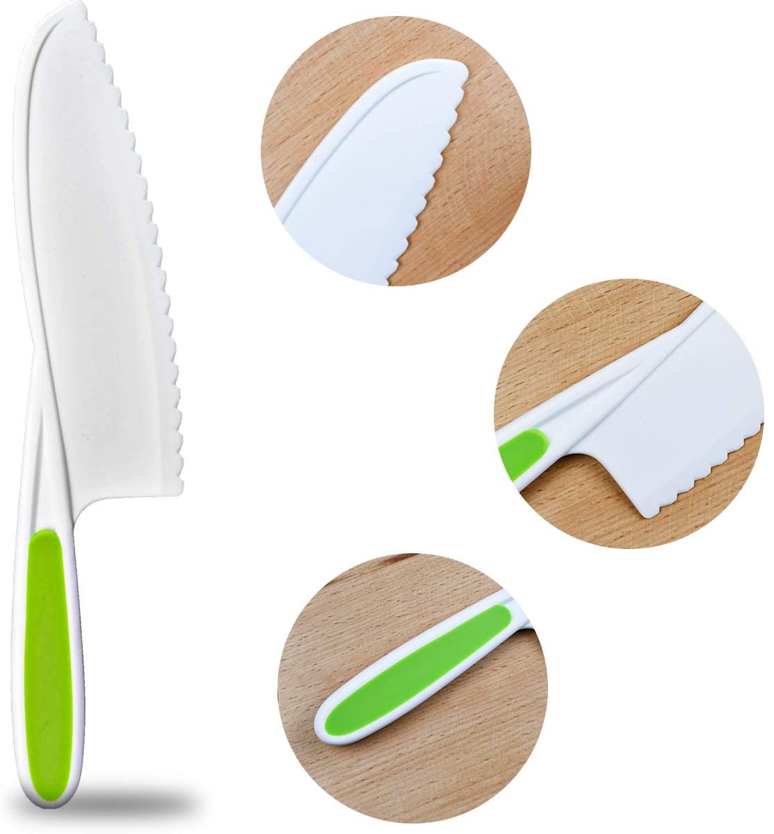 Practical Life - Kids Children Safe plastic nylon knife  x 3-Piece set