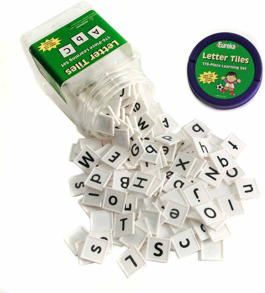 Eureka Tub Of Letter Tiles, 176 Tiles