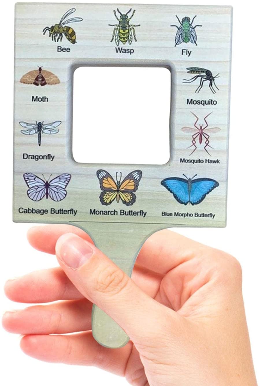 Montessori Nature - Wooden Double Sided Tool Viewfinder -  Bugs & Insects