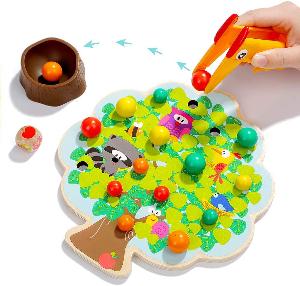 Topbright Wooden Pecker's Fruit Fiesta Game