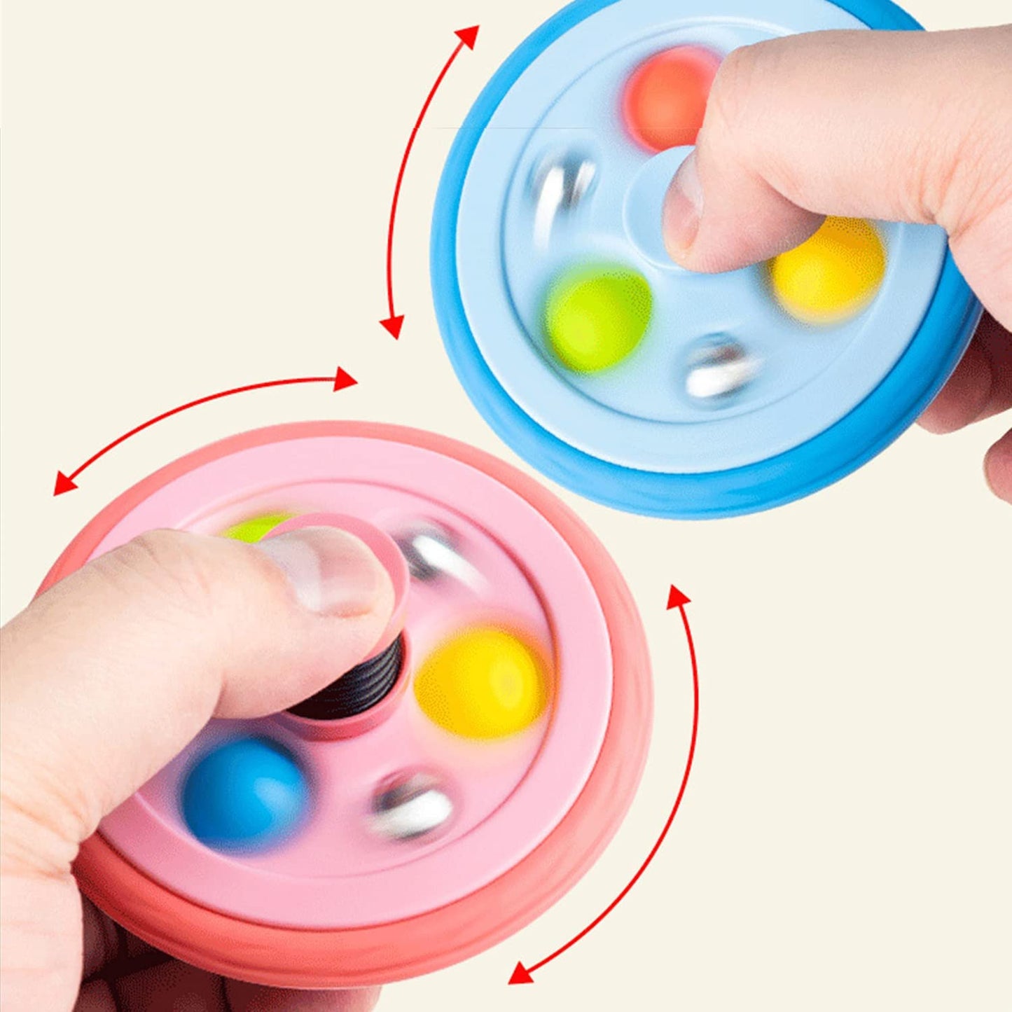 Tire Pop Run away Bouncing  Spinner Top -  Fingertip Hand Spinner Toys Stress Relief