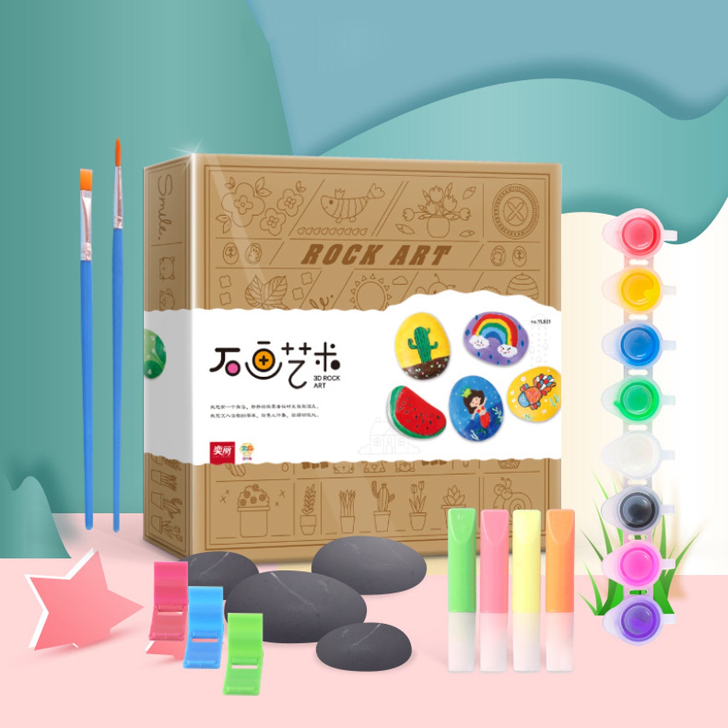 Art & Craft - DIY Rock Painting Kit