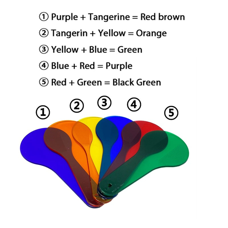 Color / Colour Mixing Boards Primary to Secondary Colors