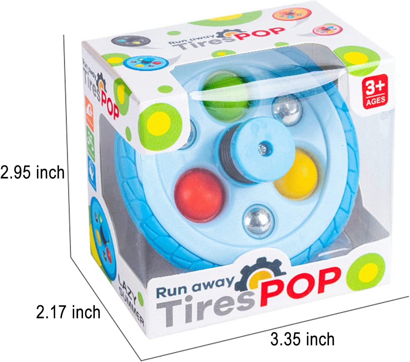 Tire Pop Run away Bouncing  Spinner Top -  Fingertip Hand Spinner Toys Stress Relief