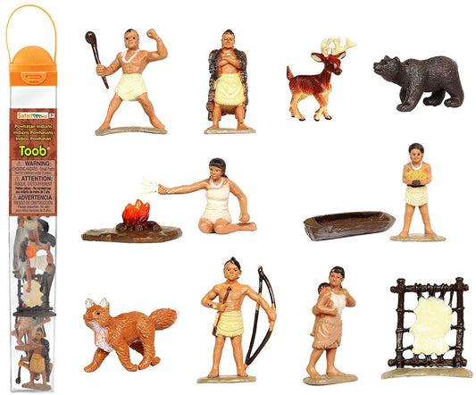 Safari Ltd - Toob - Powhattan Indians  - Miniature model- pretend play