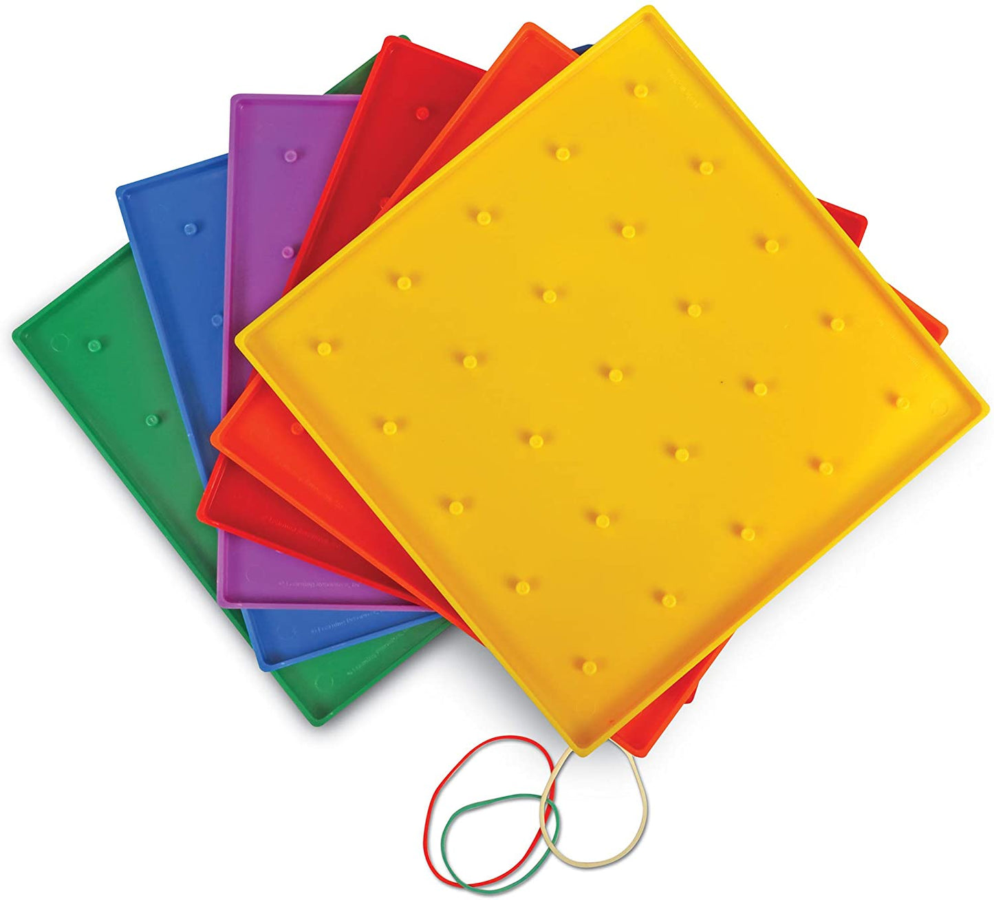 Learning Resources Geoboard 7 inches - 5x 5 grid - (1 piece with rubber bands )