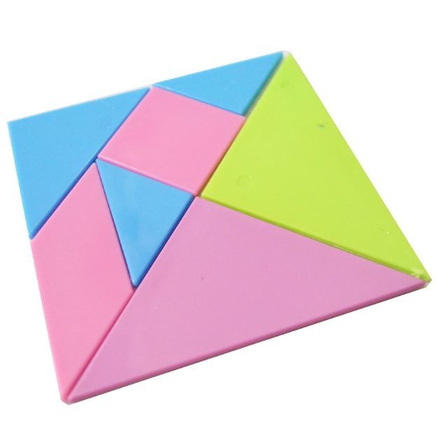 7 pc Plastic Tangram with Casing