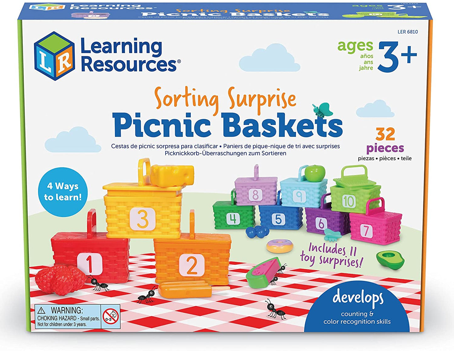 Learning Resources Sorting Surprise Picnic Baskets colourful