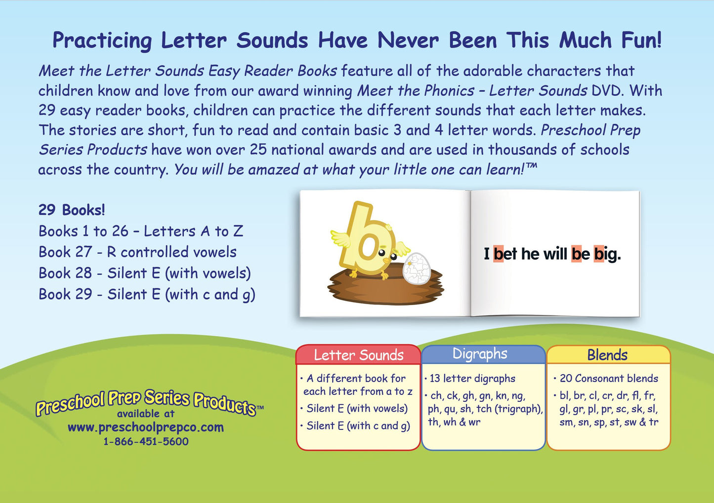 Meet the Phonics Letter sounds - easy reader Books