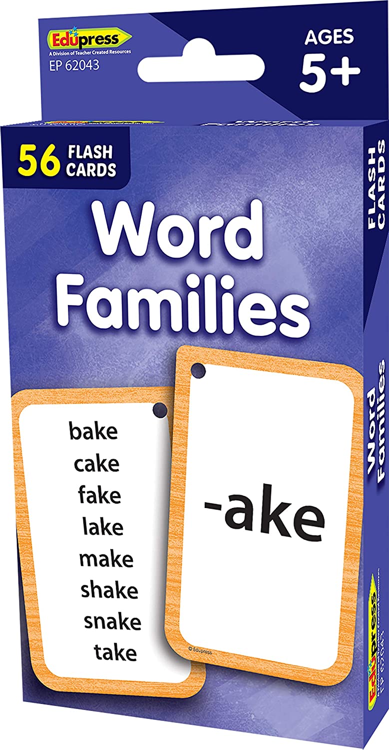 Teacher Created Resources Word Families  Flash Cards