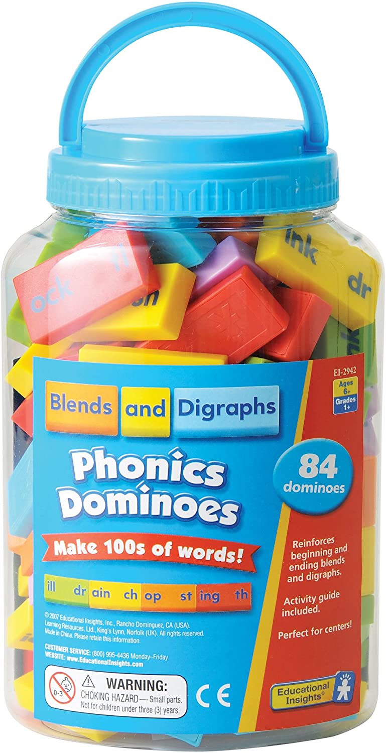 Learning Resources Educational Insights Phonics Dominoes - Blends & Digraphs