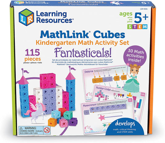 Learning Resources Mathlink Cubes - KINDERGARTEN Math Activity Set (115 Piece)