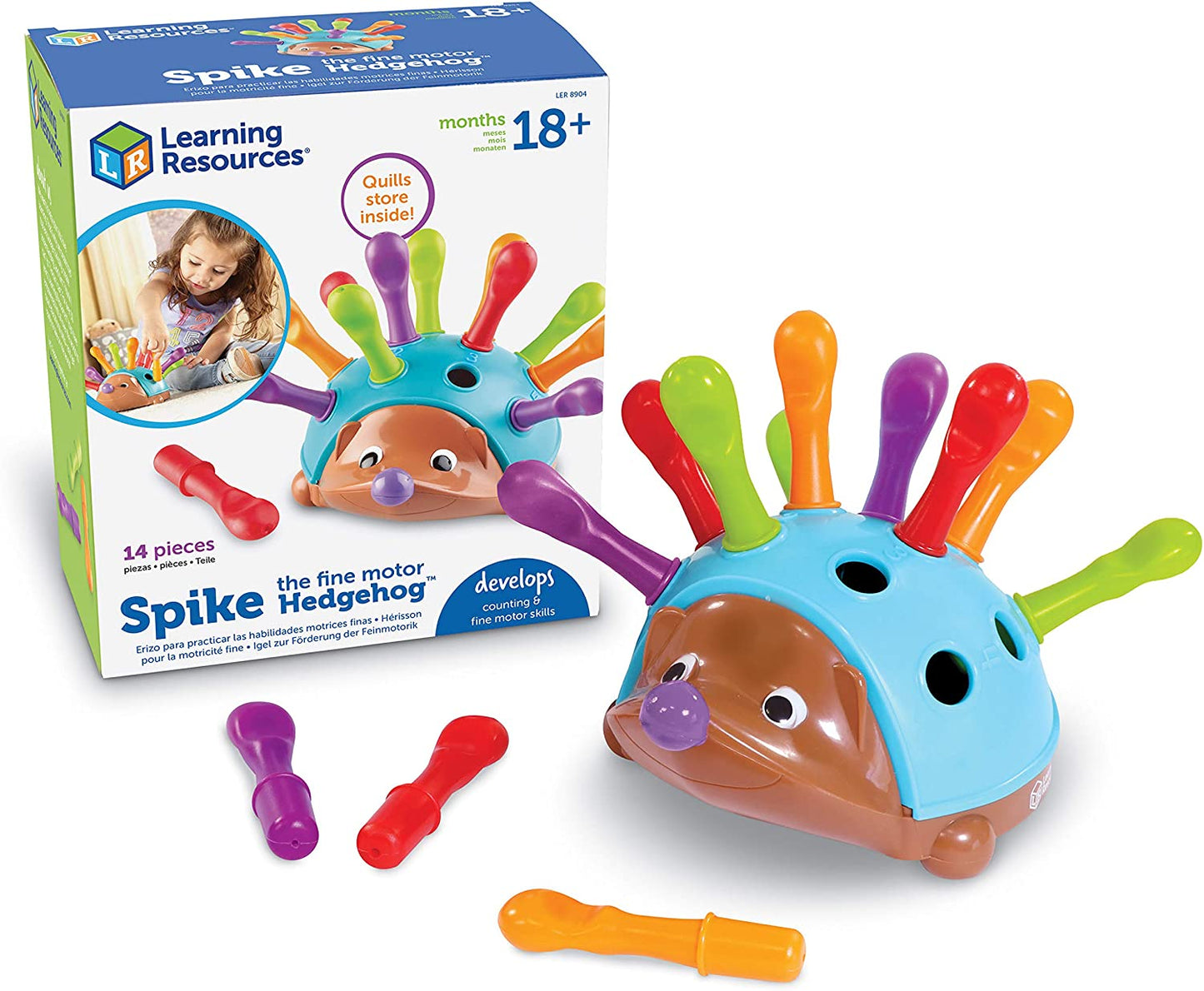 Learning Resources Spike The Fine Motor Hedgehog, Sensory, Fine Motor Skills