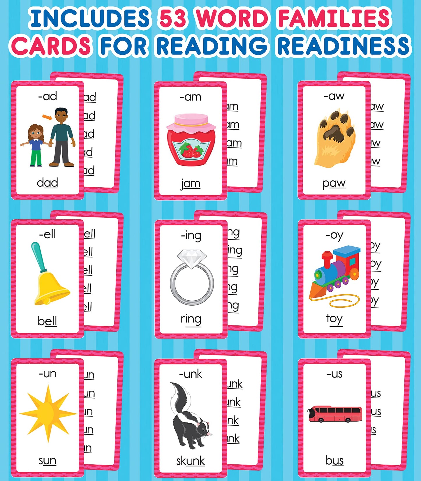 Carson Dellosa -Phonics - Word Families / Word Family Reading Flashcards