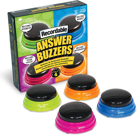 Learning Resources - Recordable Answer Buzzers Set of 4