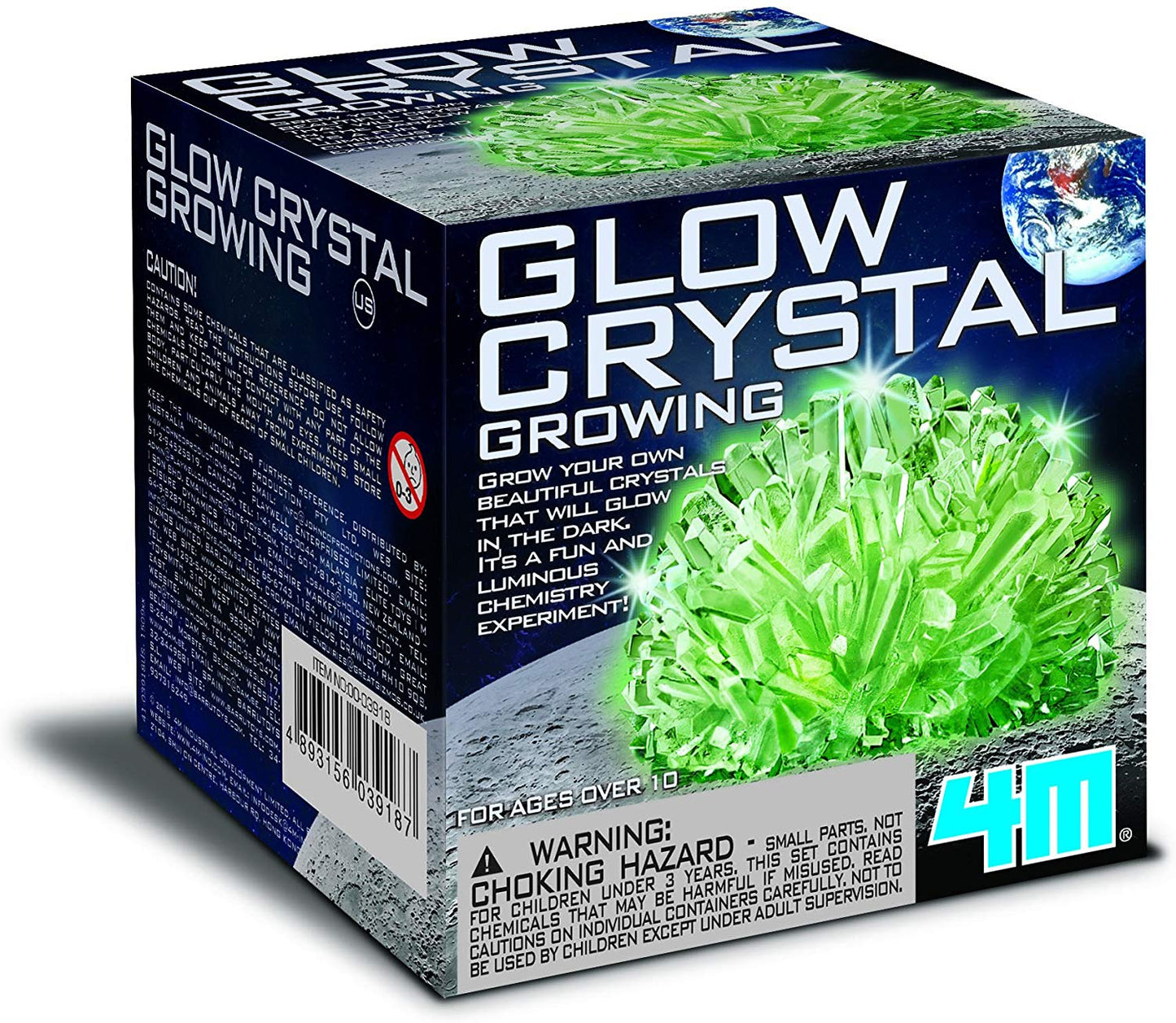 4M Kidz Lab - Glow Crystal Growing Kit - Science Experiment