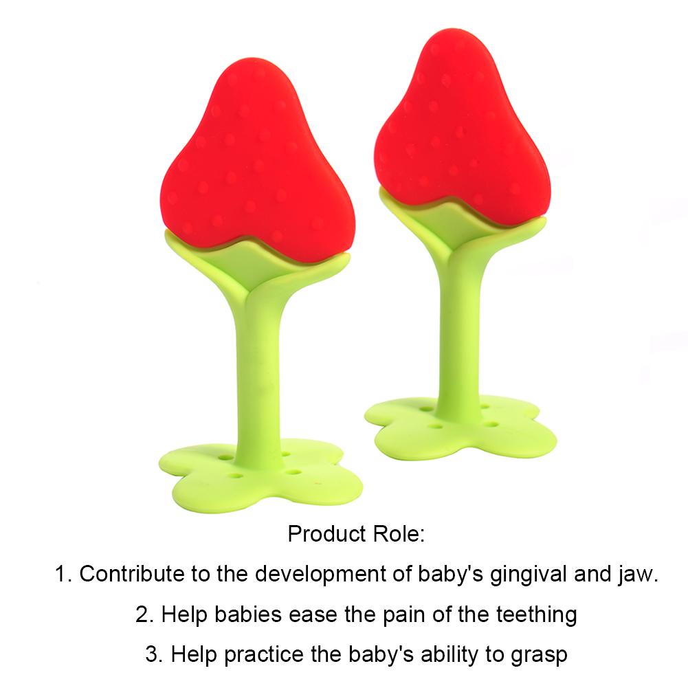 Infant - Fruit Shape Baby Teether Teething Toys Food Grade Silicone Teether