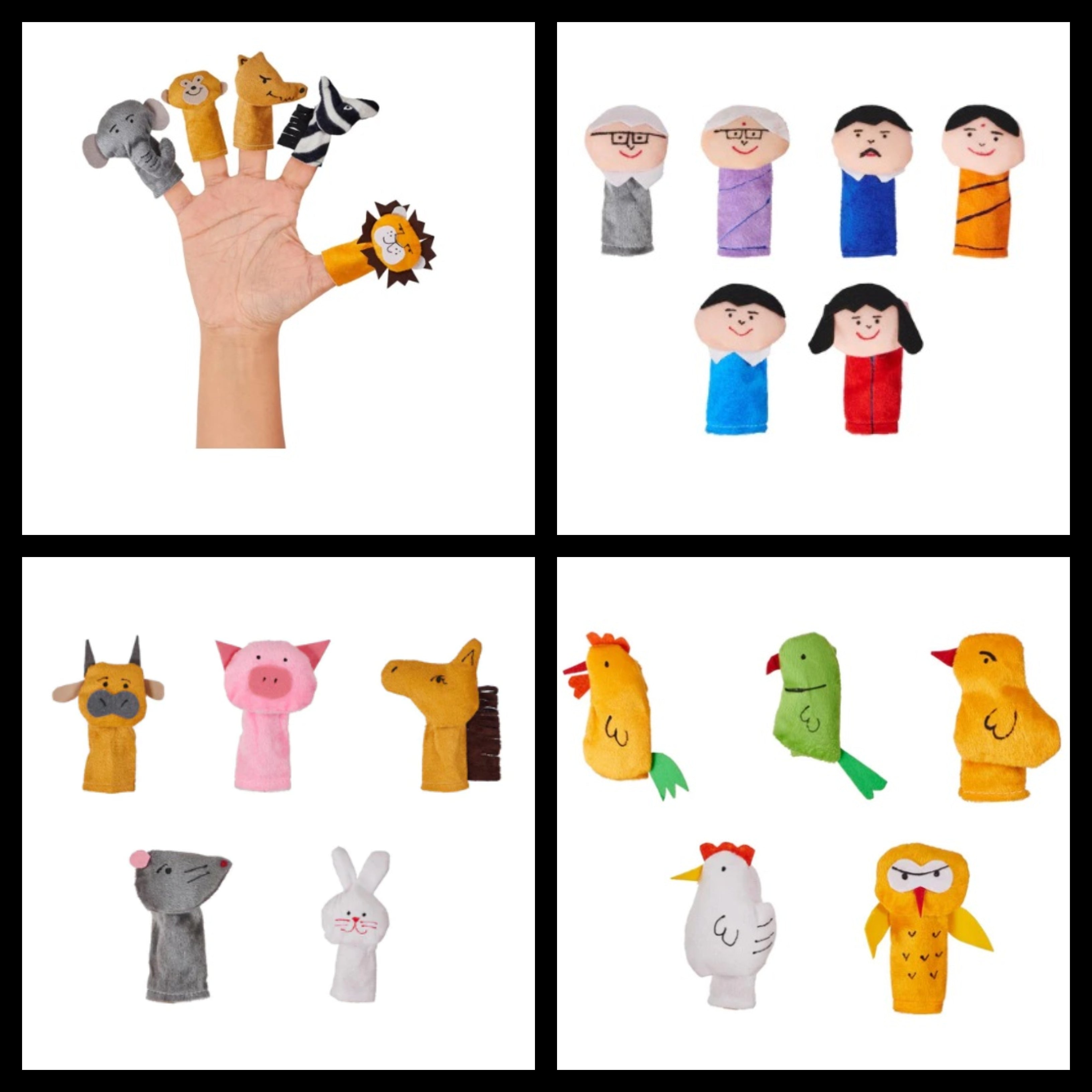 Finger Puppets Family Birds Domestic Animals Wild Animals Finger Puppets Family Birds Domestic Animals Wild Animals
