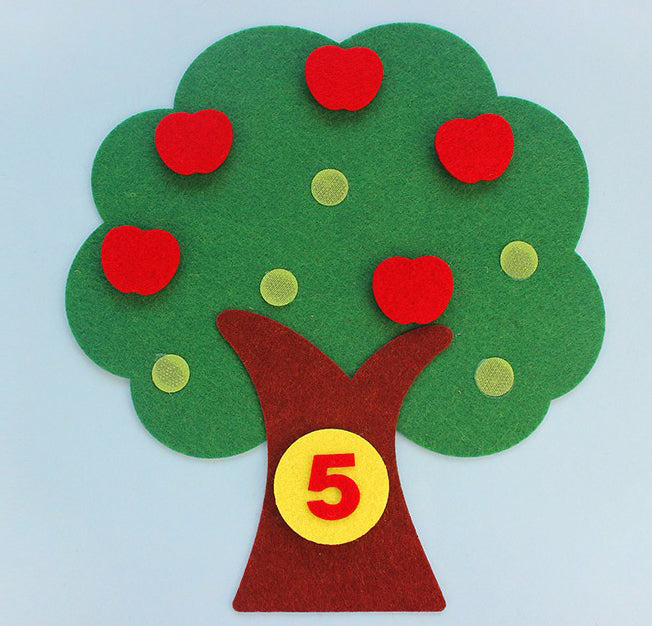 Felt Apple Tree With Numbers