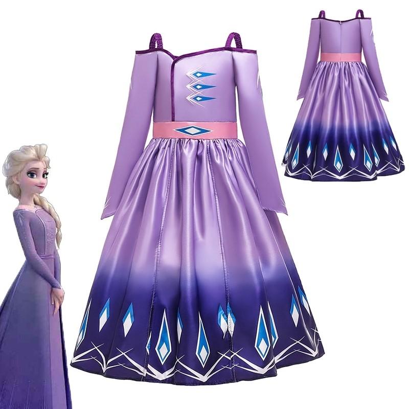 Frozen 2 - Elsa and Anna Dresses- Costumes Age 4-10 years