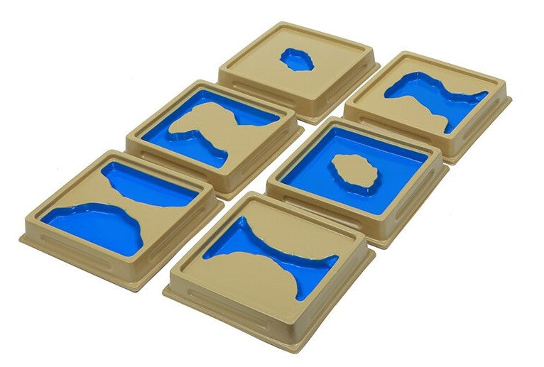 Montessori Land & Water Forms - 10 Trays