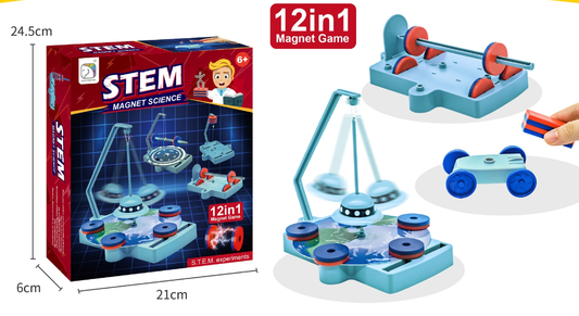 STEM - Magnet Science - 12 in 1 DIY Magnet experiment games