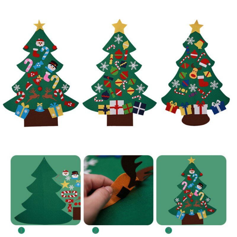 Felt Wall Christmas tree Decoration - Pretend Play